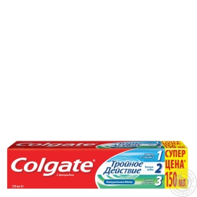 Зубная паста Colgate Тройное действие 150мл Китай