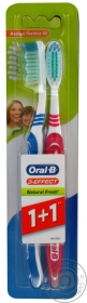 Зубна щiтка Oral-B Effect Natural Fresh 40 середня 2шт