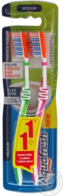 Зубна щітка Aquafresh Lizarb X-silky 1+1шт