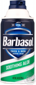 Піна для гоління Barbasol з алое для сухої шкіри 283г