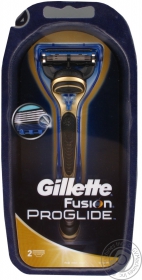 Бритва для гоління Fusion ProGlide Gold+2 картрiджа