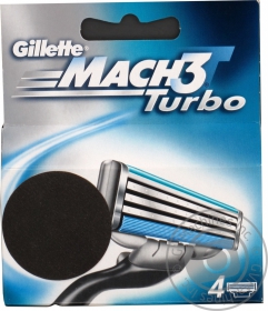 Картридж Gillette Mach 3 Turbo 4шт