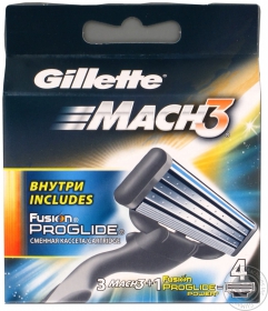 Картридж Gillette Mach 3 4шт