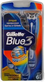 Станок Gillette Blue 3 одноразовий 6шт