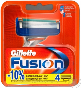 Картридж Gillette Fusion 4шт