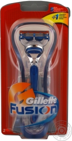 Станок для гоління Gillette Fusion+2картриджа