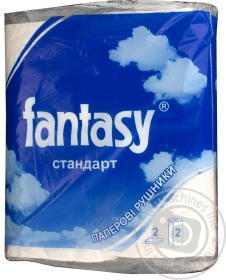 Рушники паперові Fantasy Білий 2рул