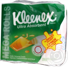 Рушники паперові Kleenex Ultra Absorbent 2*85шт