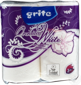 Папір туалетний Grite Orchidea 4шт