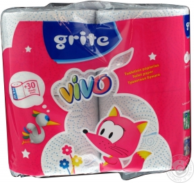 Папір туалетний Grite Vivo деко 4шт