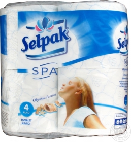 Папiр туалетний Selpak SPA кольоровий з аромат.4 рул.