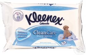 Папiр туалений Kleenex вологий 42шт