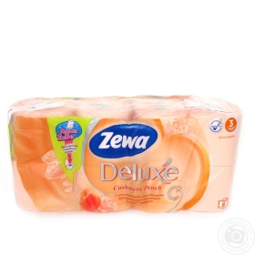 Туалетная бумага Zewa Deluxe Peach 8шт