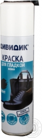 Фарба для взуття і виробів із гладкої шкіри Дівідік чорна 250мл