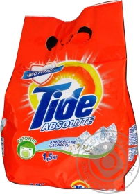 Стиральный порошок Tide Абсолют автомат альпийская свежесть 1.5кг