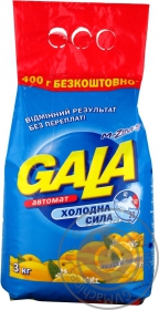 Стиральный порошок GALA лимонная свежесть автомат 3кг Украина