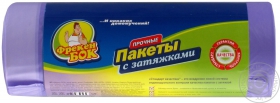 Пакет для сміття п/е з затяжкою Стандарт зелений Фрекен Бок 35л/30шт