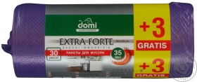 Пакети для сміття Domi Екстра 35л 30шт