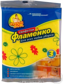 Салфетки Фрекен Бок Фламенко универсальные для всех видов уборки 32-38см 3шт