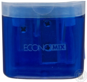 Чинка Economix пластикова з контейнером Жук 1 лезо 40618