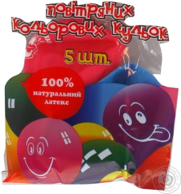 Кульки повітряні Party Favors Декоратор з малюнком 5шт 61240/5