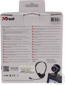 Камера комп Trust Chat &amp; VoIP Pack Exis Black модель 17028 чорний