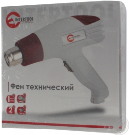 Фен для випалу InterTool 2-х швидкісний 50-650 С 300-2000 Вт DT-2416