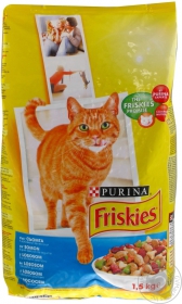 Корм для котів Friskis Лосось Овочі 4*15кг