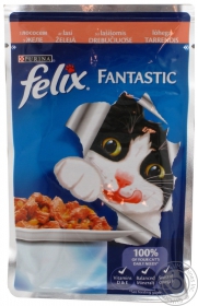 Корм для котів Felix Фантастік Лосось 100г