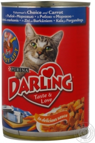 Корм для котів Darling Риба,Морква 400г