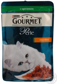 Консерва для котів Gourmet Perle Кролик 85г