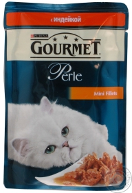 Консерва для котів Gourmet Perle Індичка 85г