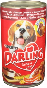Консерва для собак Darling М&#39;ясо,печінка 1,2кг