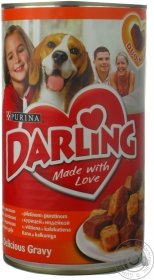 Консерва для собак Darling Курка,індичка 1,2кг