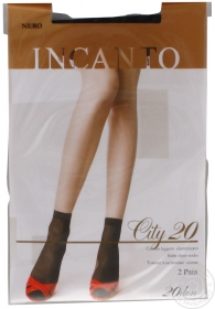 Шкарпетки жіночі Incanto City 20 nero 2 пари