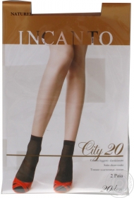 Шкарпетки жіночі Incanto City 20 naturel 2 пари